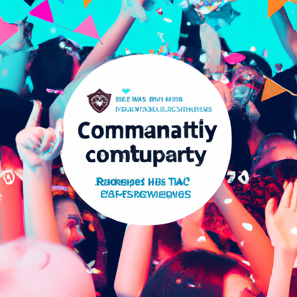 Community cup ceremony with winners and badges